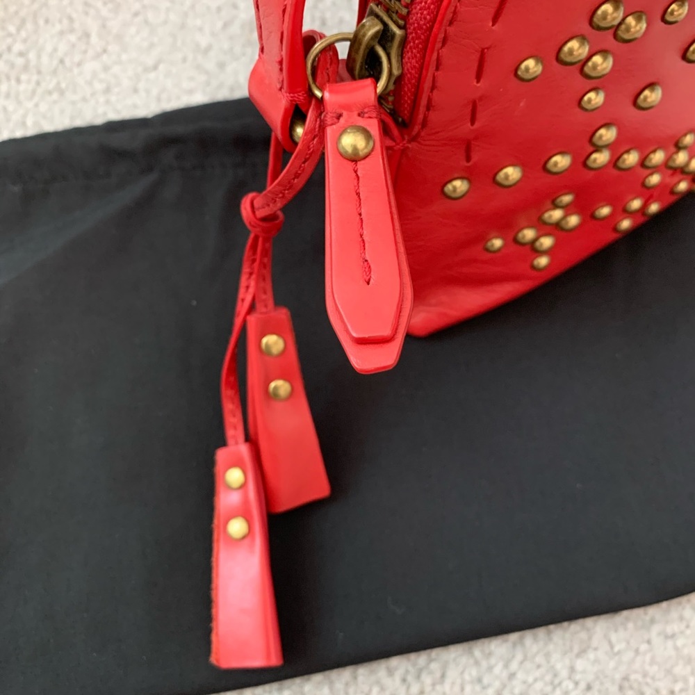 VGUC Isabella Fiore Crossbody bag red leather - Picture 9 of 13